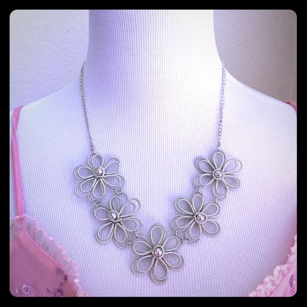Statement Necklace Spring Flower